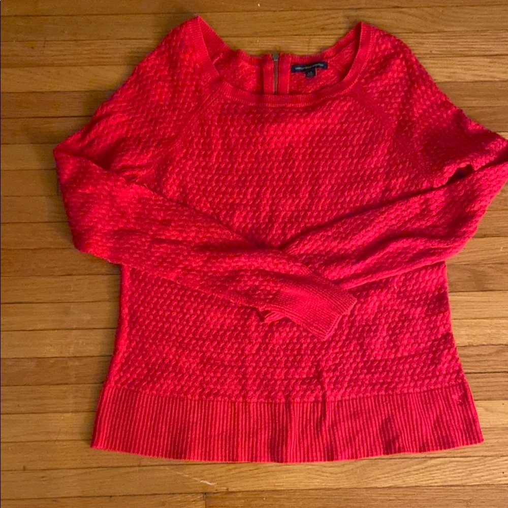 Red Textured Sweater